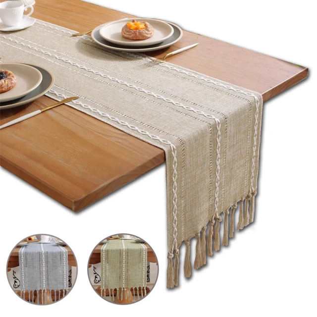 【Dido home】幾何方塊 棉麻編織長桌巾桌旗(HM241) 歷史價格詳細信息