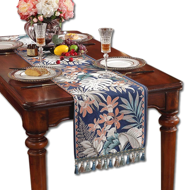 【Dido Home】法式蕾絲網紗刺繡桌巾 桌旗40X180cm(HM299) 歷史價格詳細信息