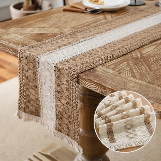 【BonBon naturel】北歐巴黎香檳立體刺繡蕾絲長桌旗/檯布-26X150CM(桌巾/桌旗/蕾絲桌巾/蓋布) 歷史價格詳細信息