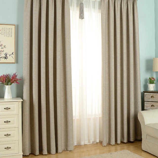【小銅板】加厚遮光窗簾-純色卡其-寬100X高165/180X1片(可穿伸縮桿 掛勾 兩用款★) 歷史價格詳細信息