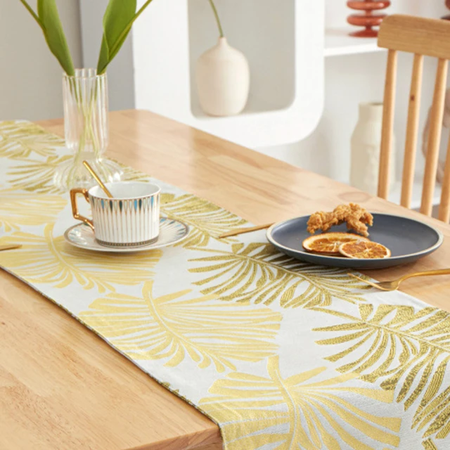 【BonBon naturel】雙層立體刺繡鹿角蕨蕾絲桌旗(40*175CM) 歷史價格詳細信息