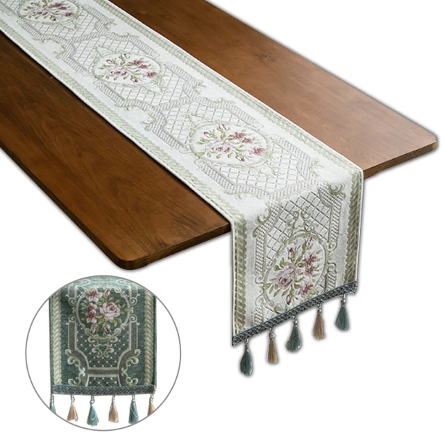 美式復古桌旗 純色高級感全棉餐桌蕾絲桌布邊櫃電視櫃茶几蓋巾 歷史價格詳細信息