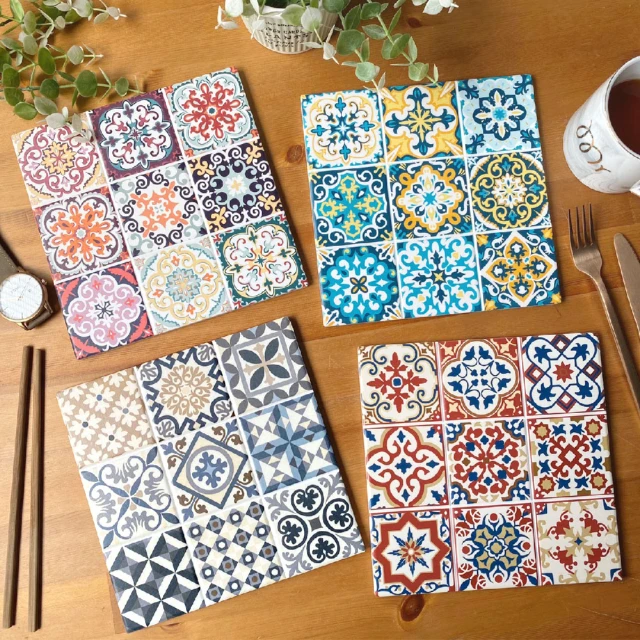 花磚陶瓷隔熱墊【TROMSO】/台灣現貨 摩洛哥 西班牙 北歐 花磚 砧板 摩洛哥 鍋墊 防滑 湯墊【H032619】 歷史價格詳細信息