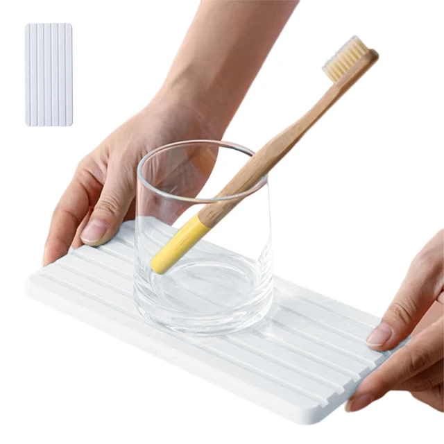 硅藻土牙刷置物架【00401】 速乾抗菌吸水牙刷架 免打孔 牙刷牙杯套裝 電動牙刷架座歐式漱口杯架 歷史價格詳細信息