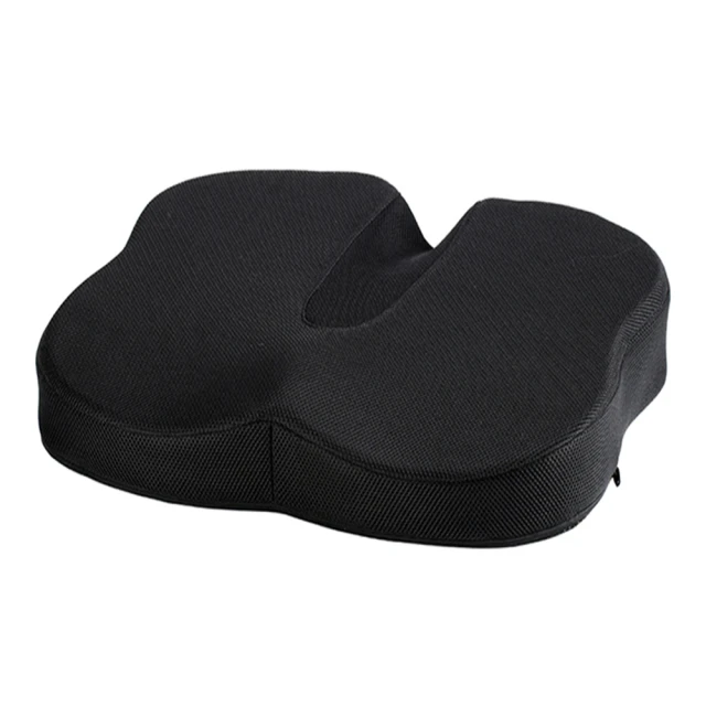 【米夢家居】久坐必備~高支撐透氣涼感凝膠股溝舒壓記憶坐墊/椅墊-黑 歷史價格詳細信息