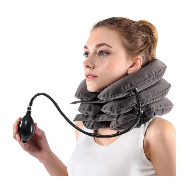 椎牽引器 椎伸展器 枕床上椎間盤突出專用電動按摩加熱牽引墊睡眠婦靠墊靠枕 歷史價格詳細信息