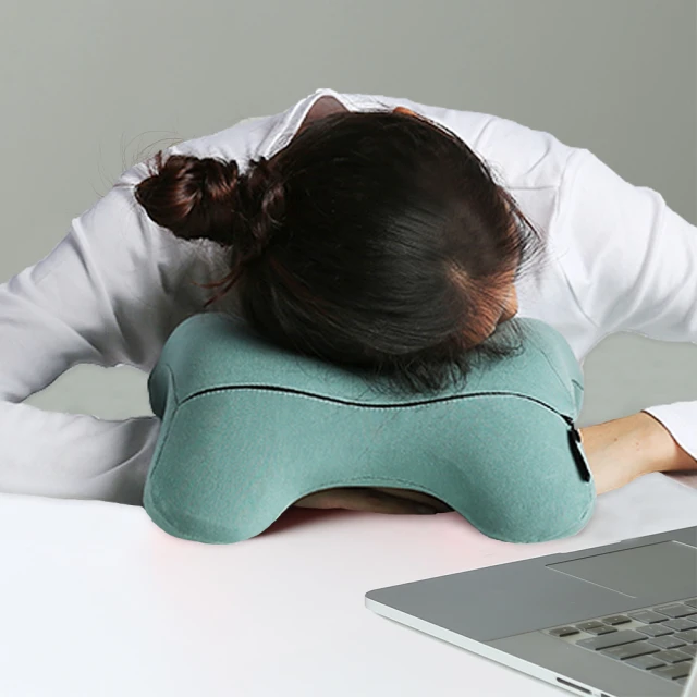 【米夢家居】午睡防手麻-多功能記憶趴睡枕/飛機旅行車用護頸凹槽枕-紅(二入) 歷史價格詳細信息