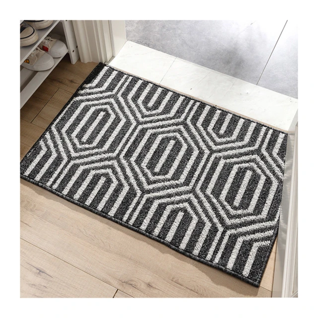 【聚時柚】刮泥吸水120*80cm玄關腳踏墊(丙綸圈絨提花地墊) 歷史價格詳細信息