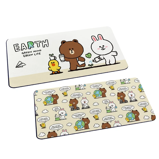 LINE Friends 軟式珪藻土杯墊 外太空 珪藻土 熊大 (2入/組)(10*10*0.5cm)【收納王妃】 歷史價格詳細信息