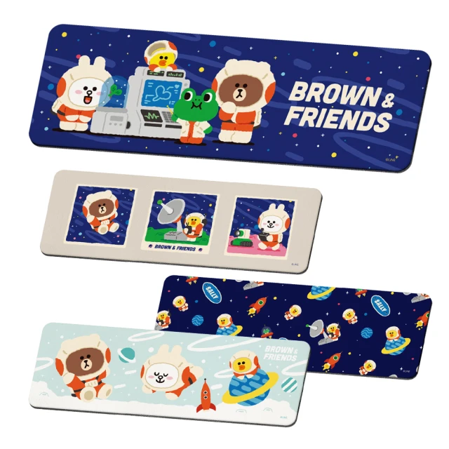 LINE Friends 軟式珪藻土杯墊 外太空 珪藻土 熊大 (2入/組)(10*10*0.5cm)【收納王妃】 歷史價格詳細信息