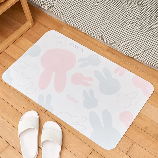 【Miffy 米飛】軟式珪藻土織物柔感地墊 兔年 孩童人氣款(60x40cm) 價格比較,價格查詢,歷史價格詳細信息