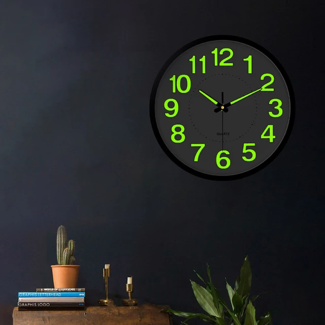 夜光簡約時尚大數字靜音掛鐘 歷史價格詳細信息