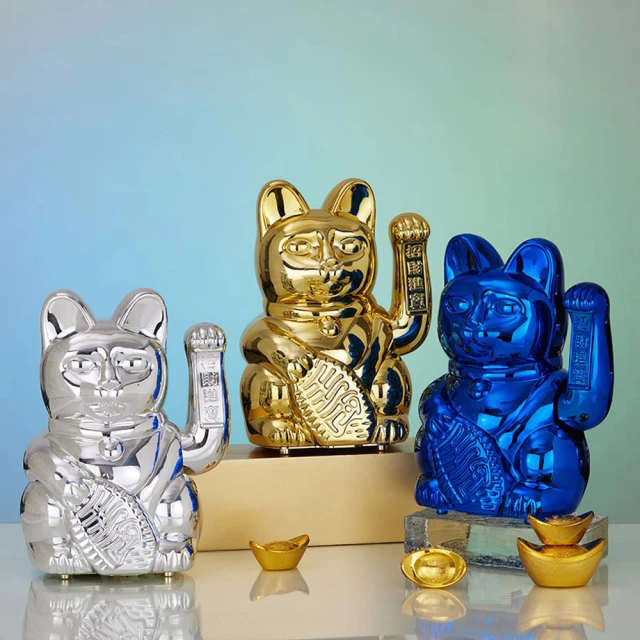 【LA BOITE】Jumbo Lucky Cats特大號幸運繽紛自動招手招財貓-共5色《泡泡生活》送禮 交換禮物 開店 歷史價格詳細信息