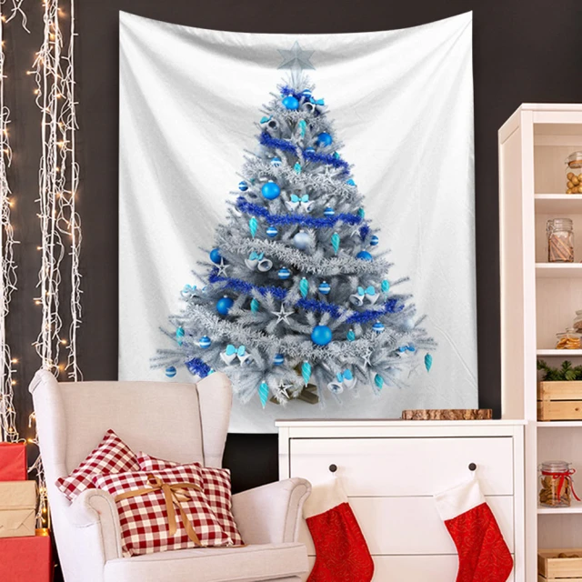 聖誕掛布-浪漫耶誕((附贈3米星星燈串)/新年/掛毯/掛畫/背景布/拍攝牆/牆壁裝飾/壁飾/掛飾/佈置 歷史價格詳細信息