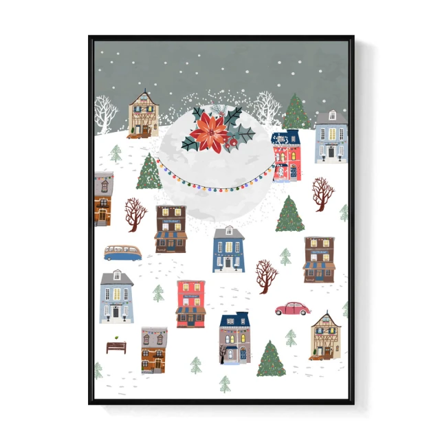 【菠蘿選畫所】雪鹿-60x60cm(冬天雪地馴鹿掛畫/聖誕節禮物/菠蘿選畫所) 歷史價格詳細信息