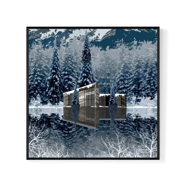 【菠蘿選畫所】雪鹿-60x60cm(冬天雪地馴鹿掛畫/聖誕節禮物/菠蘿選畫所) 歷史價格詳細信息