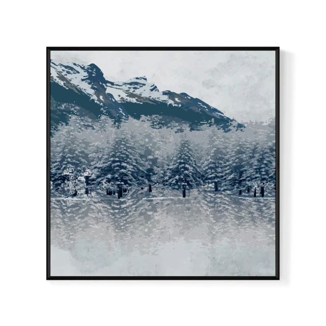 【菠蘿選畫所】雪鹿-60x60cm(冬天雪地馴鹿掛畫/聖誕節禮物/菠蘿選畫所) 歷史價格詳細信息