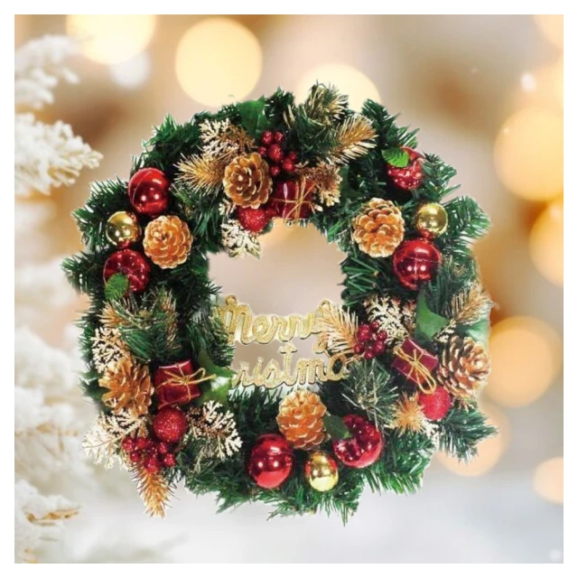 【摩達客】耶誕-台灣製14吋金蔥聖誕星星花圈(紅金系/輕巧免組裝/本島免運費) 歷史價格詳細信息