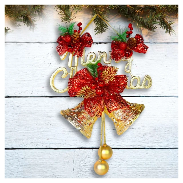 摩達客台製精緻8吋聖誕快樂英文字牌雙鐘吊飾-燦金系（歐美外銷人氣品） 歷史價格詳細信息