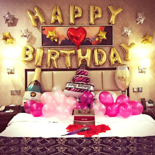 套餐五-生日派對場景佈置裝飾氣球套裝兒童玩具鋁膜氣球字母數字 歷史價格詳細信息