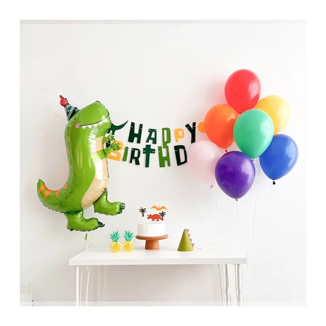 【阿米氣球派對】恐龍造型鋁箔氣球-1個(氣球 生日氣球 生日派對 佈置) 歷史價格詳細信息