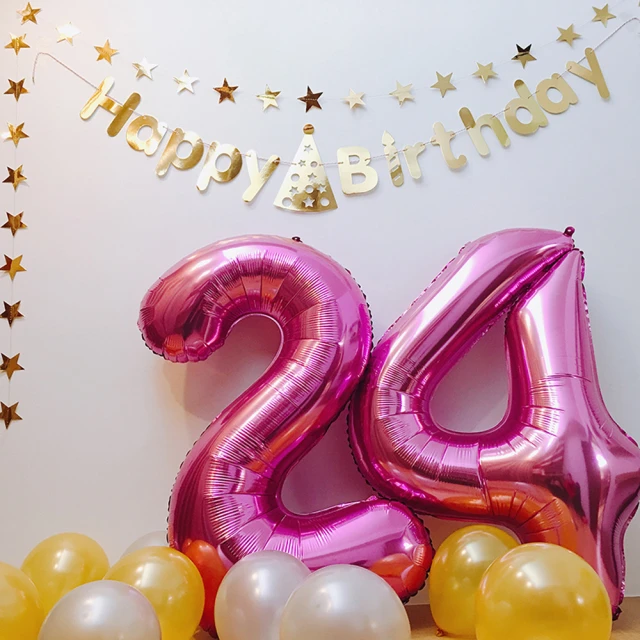 【數字氣球】慶生氣球 生日氣球 生日佈置 告白氣 攝影道具 歷史價格詳細信息