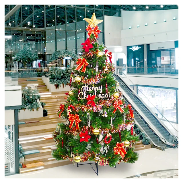 【摩達客】台灣製15尺/15呎(450cm)豪華版裝飾綠聖誕樹 (+藍銀色系配件組)(不含燈) 歷史價格詳細信息