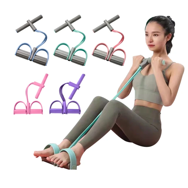 腳蹬拉力器 可調節腳蹬拉力神器 仰臥起坐輔助繩 家用腳蹬拉力器 多功能拉力器 瑜伽開肩背 瘦肚子 全身鍛煉 健身器材 歷史價格詳細信息