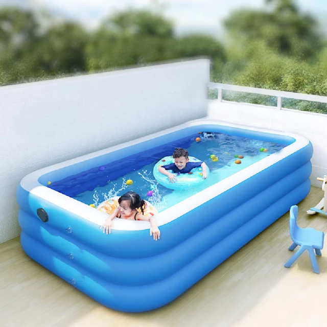 三層加厚充氣游泳池 充氣泳池 家庭戲水池 游泳池 可摺疊戲水池 兒童充氣水池 球池 小款【BE1102】 歷史價格詳細信息