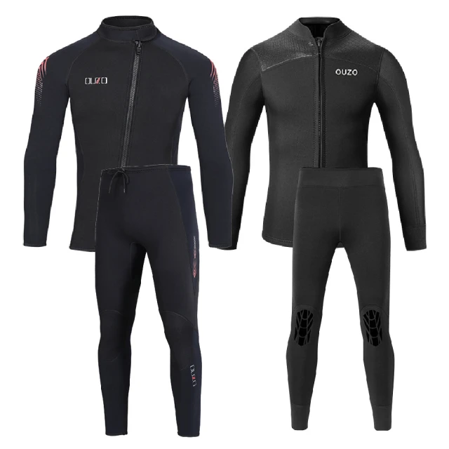 3mm潛水服套裝男款兩件式潛水衣防寒保暖上衣褲子衝浪衣浮潛冬泳衣 歷史價格詳細信息