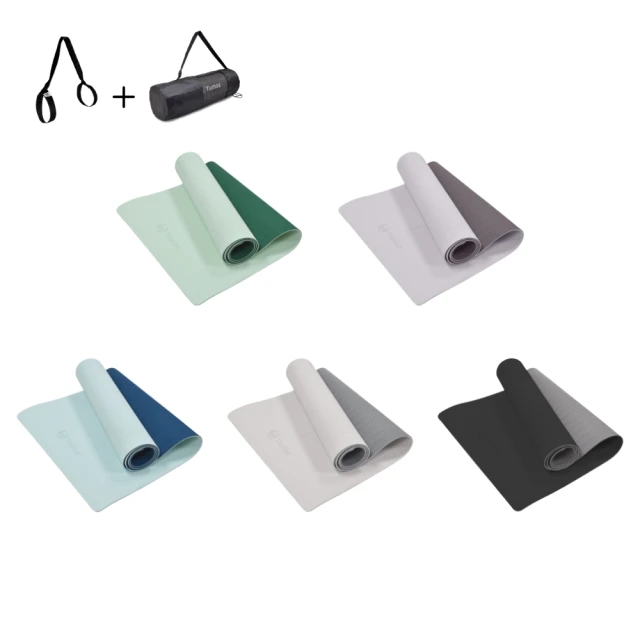 雙色tpe體位線瑜伽墊 無異味防滑運動初學者健身瑜伽墊子 歷史價格詳細信息