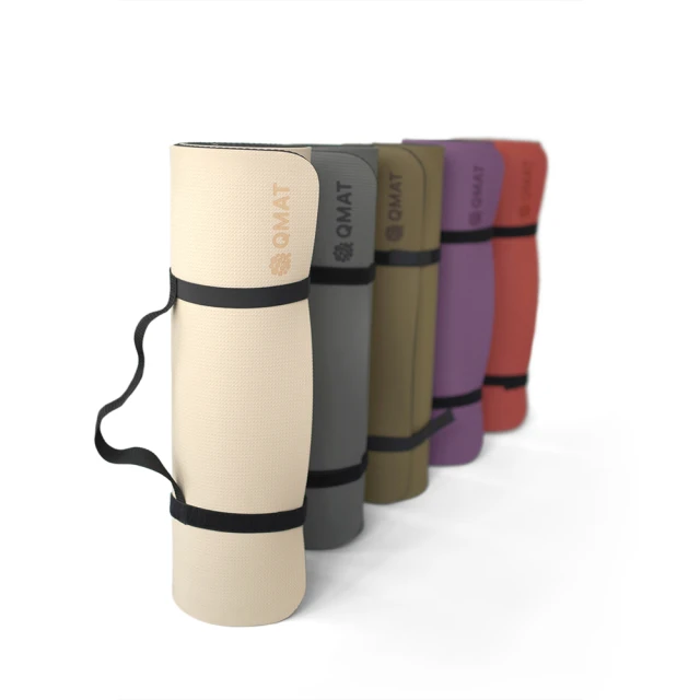 【QMAT】10mm厚瑜珈墊 台灣製(附贈瑜珈繩揹帶及收納拉鍊袋 雙面雙壓紋止滑) 歷史價格詳細信息