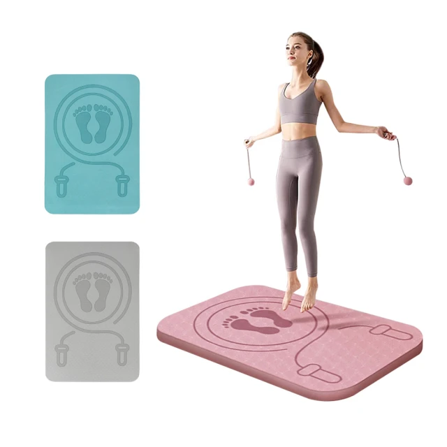 8MM加厚跳繩墊 瑜伽墊 減震防滑靜音健身墊 加厚運動墊 跳繩 歷史價格詳細信息