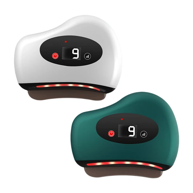 電溫熱紅光護理按摩刮痧儀 無線手持刮痧器 刮痧按摩器 砭石按摩儀 紅光熱敷按摩 (白色) 歷史價格詳細信息