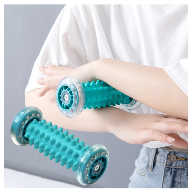 足底按摩滾軸訓練瑜伽按摩器康復穴位滾腳棒手臂筋膜棒腳底滾筒 歷史價格詳細信息