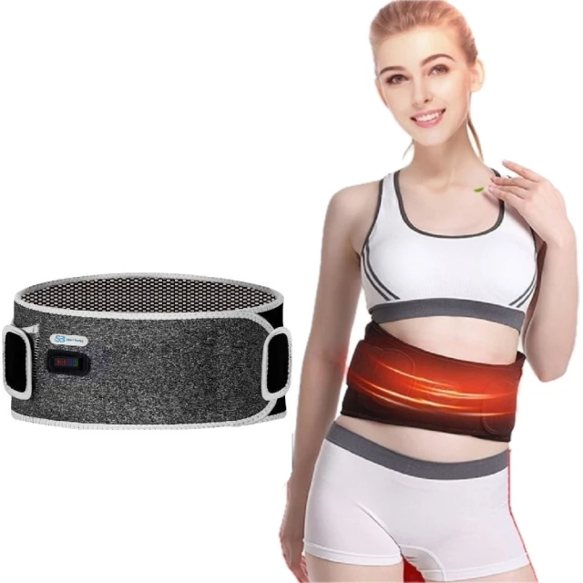 智能腰椎按摩器電動熱敷震動氣壓腰椎按摩儀家用舒緩腰部牽引按摩 歷史價格詳細信息