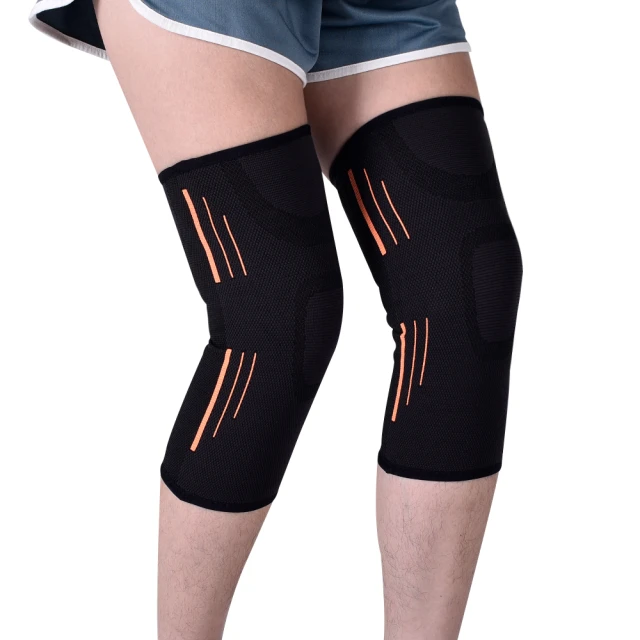 LEADER XW-05 透氣加壓 運動壓膝部腿套 黑橘 2只入 歷史價格詳細信息