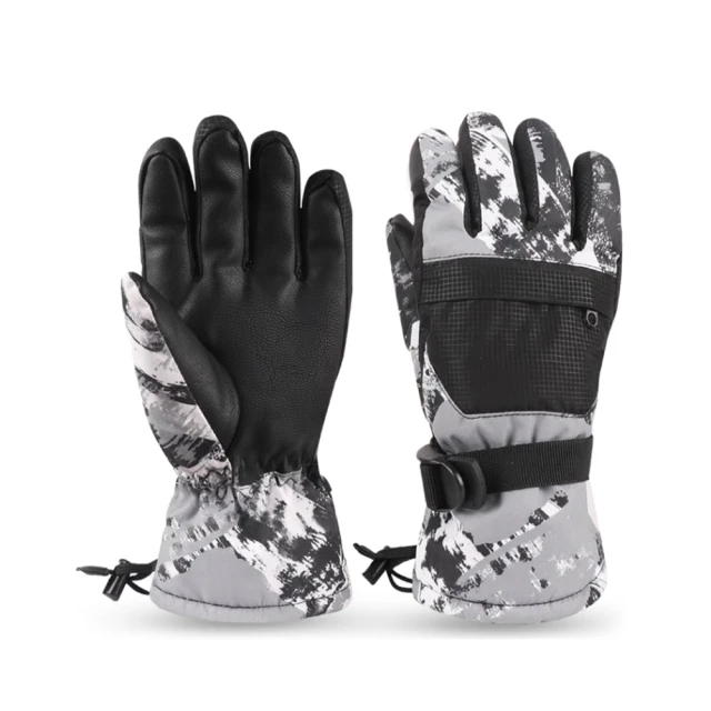 滑雪 防潑水保暖手套 滑雪手套 防風 防潑水 冬季 絨毛加厚 保暖 手套 防丟扣 D 歷史價格詳細信息