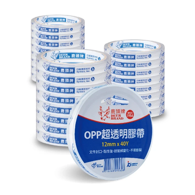 【DEER BRAND 鹿頭牌】OPP超透明膠帶19mm x 40Y(文具膠帶) 歷史價格詳細信息