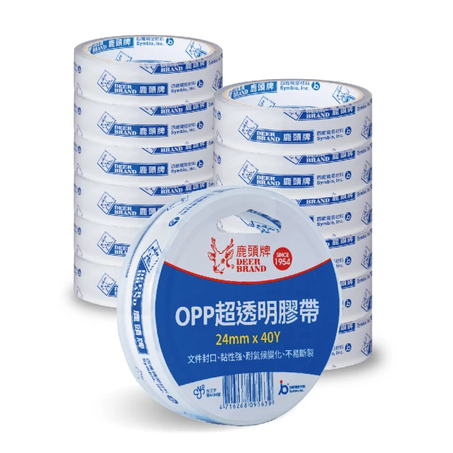 【DEER BRAND 鹿頭牌】OPP超透明膠帶19mm x 40Y(文具膠帶) 歷史價格詳細信息