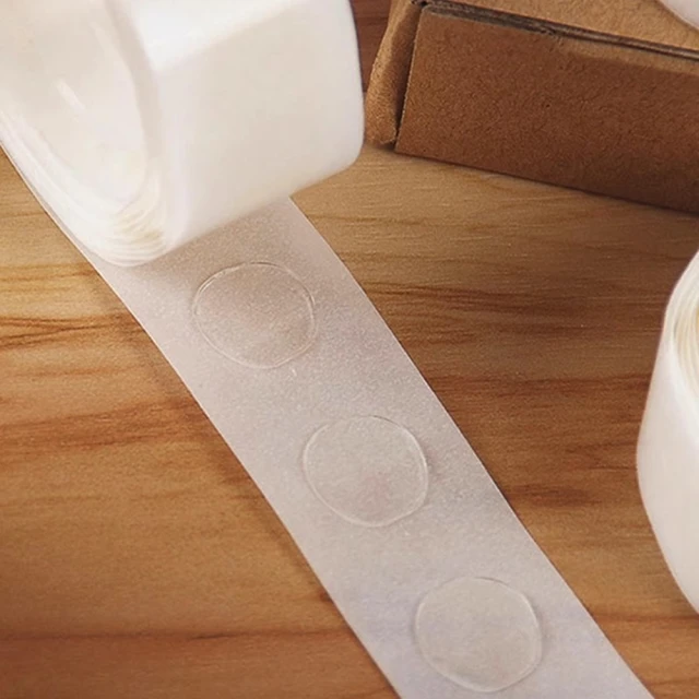 【橘魔法】無痕點點雙面膠-2000粒/20捲(隱形 無痕 氣球派對 布置 固定膠 圓形貼 透明膠 無痕膠 點點貼) 歷史價格詳細信息