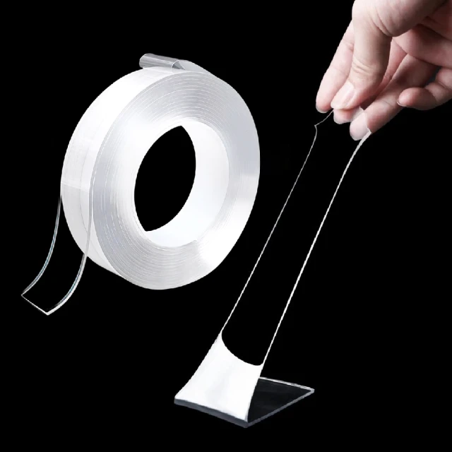 透明無痕雙面膠 壓克力 膠帶 強力膠帶 無痕貼 可水洗重覆使用  現貨 蝦皮直送 歷史價格詳細信息