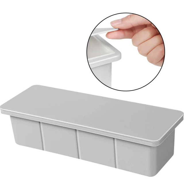 【E.City】黏貼式桌面方款小物收納筒(2入) 歷史價格詳細信息