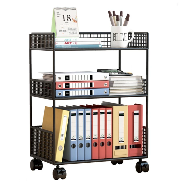 【文拓家具】辦公用品架 文件收納架 資料整理架 文件架(中號 加深設計 前後皆可收納 靈活萬向輪 預購15天) 歷史價格詳細信息