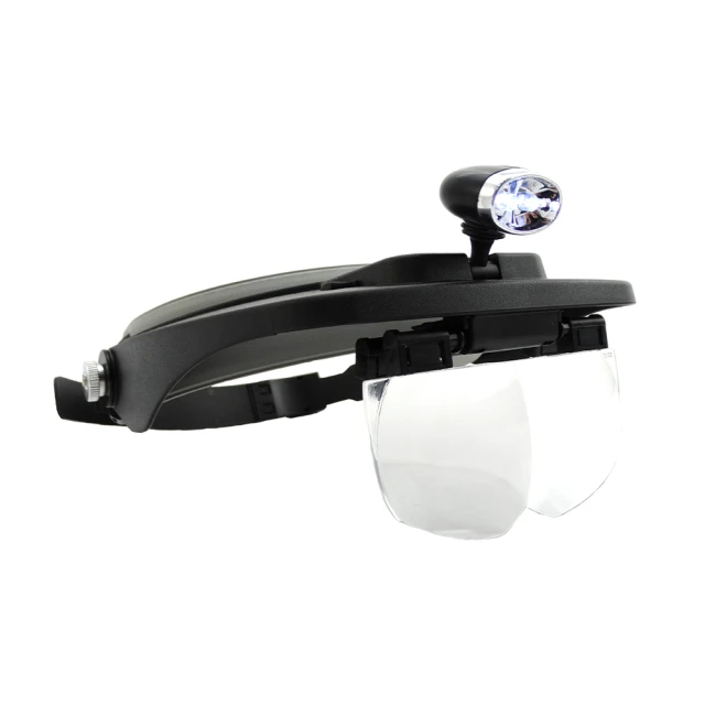 眼鏡式 雙眼放大鏡 帶燈 LED  20倍放大鏡  頭戴式 雙眼罩 眼鏡型 放大鏡 珠寶鑑定 20X 照明燈 有現貨 歷史價格詳細信息