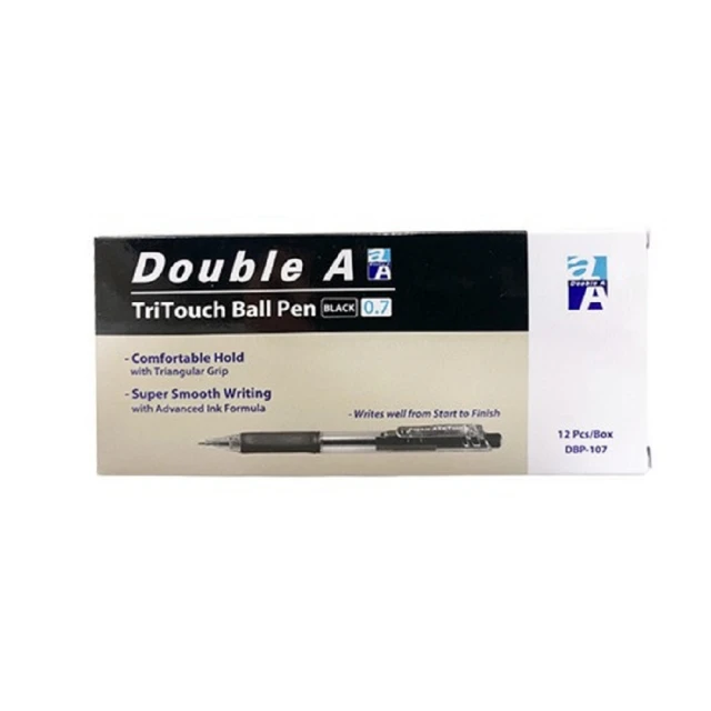 Double A按壓式滑溜原子筆 DBP-107 紅/黑/藍 0.7mm 圓珠筆 書寫筆｜史泰博EZ購 歷史價格詳細信息