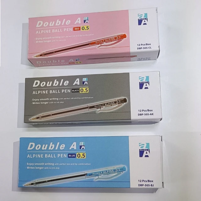 【Double A】按壓式原子筆-黑 0.5mm(12支/盒 DABP21001) 歷史價格詳細信息