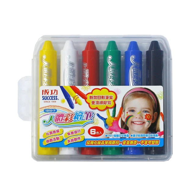 成功牌人體彩繪筆6色入(比賽應援/集會遊行/遊戲活動/美術創作) 歷史價格詳細信息