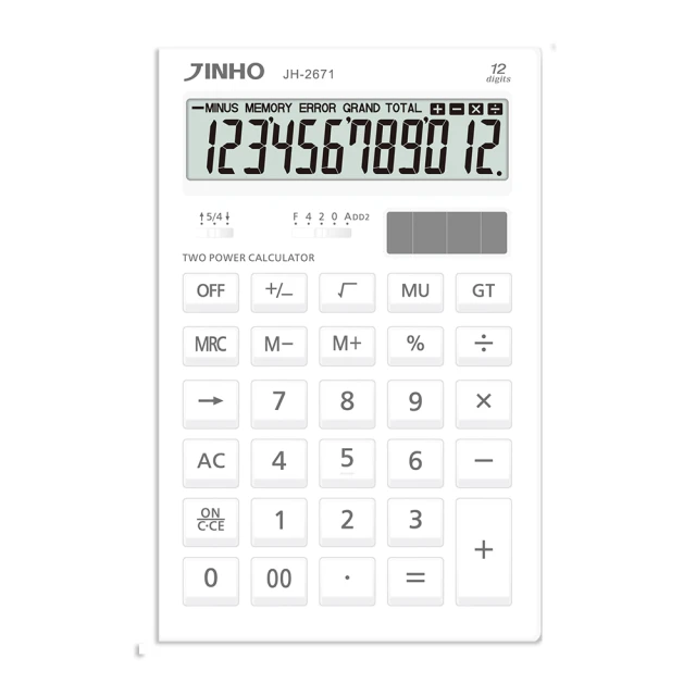 【JINHO 京禾】12位元 雙電源極簡系列計算機JH-2671-B(經典藍) 歷史價格詳細信息