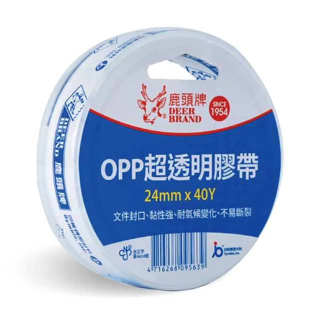 【DEER BRAND 鹿頭牌】OPP超透明膠帶19mm x 40Y(文具膠帶) 歷史價格詳細信息
